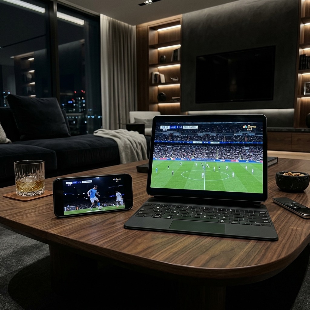 Mobile streaming on phone and tablet using an IPTV provider